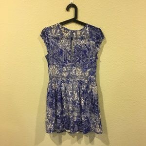 Topshop Dresses - Topshop blue and white lace dress Topshop Dresses - Topshop blue and white lace dress